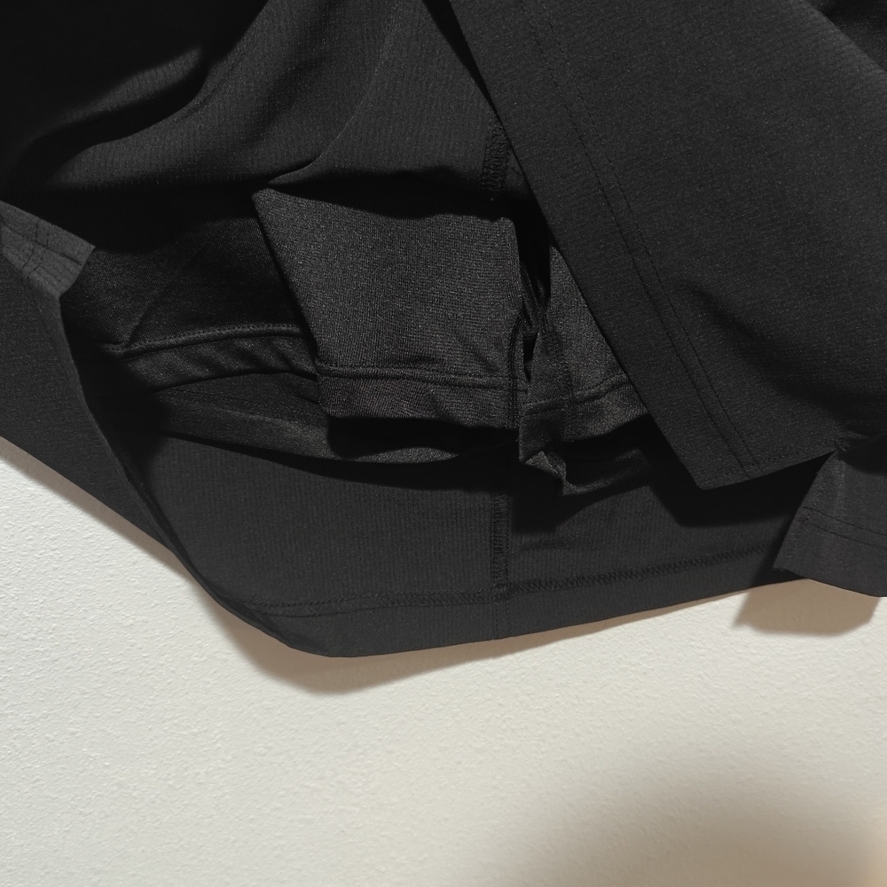 NWOT Tilley Skirt Large Black Skirt Gusset 5 Pockets, 3 Zipper Enclosure - Picture 5 of 6